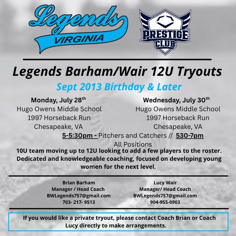 12U HR Tryouts 12U HR Tryouts